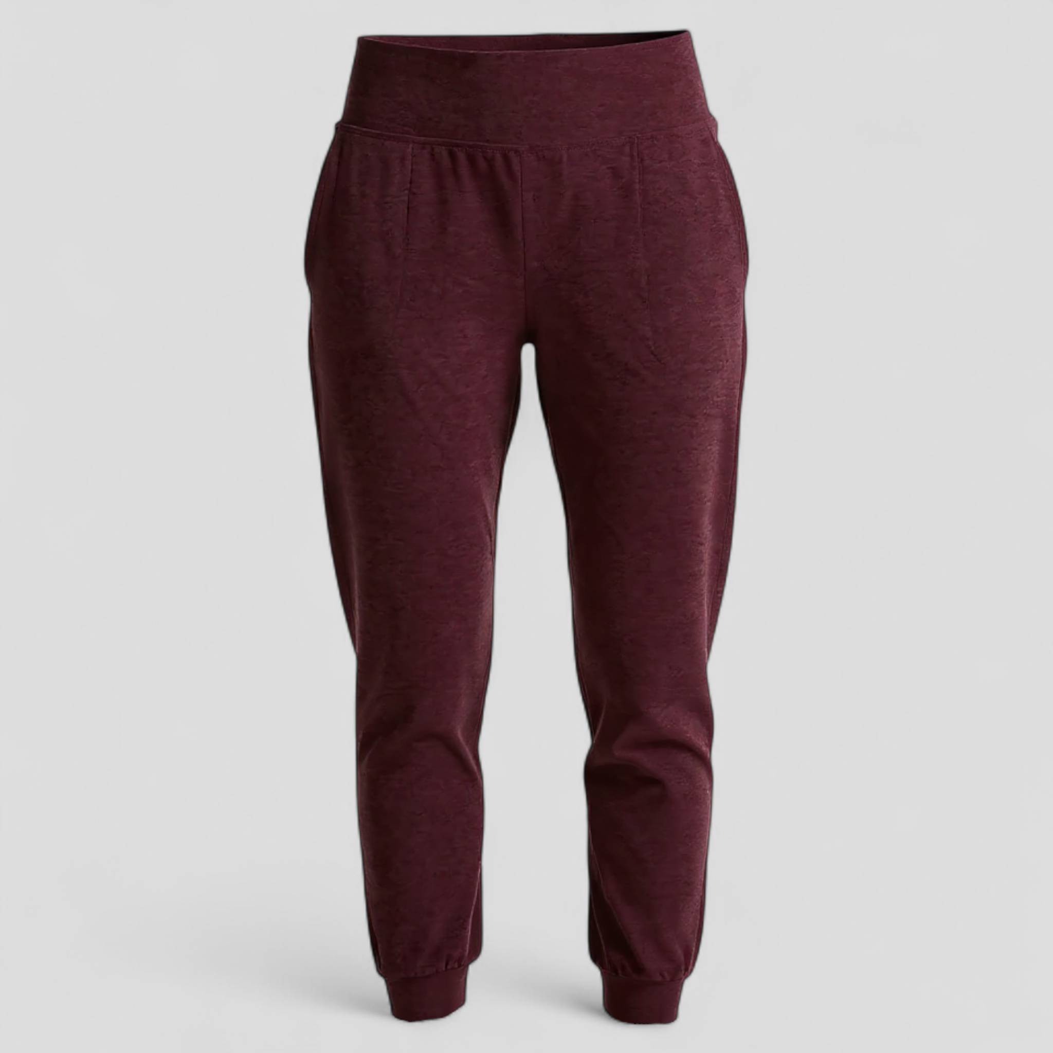 Sigrid | Lässiger Midi-Jogger für Damen – Burgunderrote Sport- und Lounge-Jogginghose