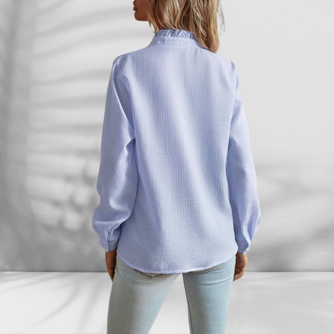 Leichte Bluse mit Rüschen-Detail 1