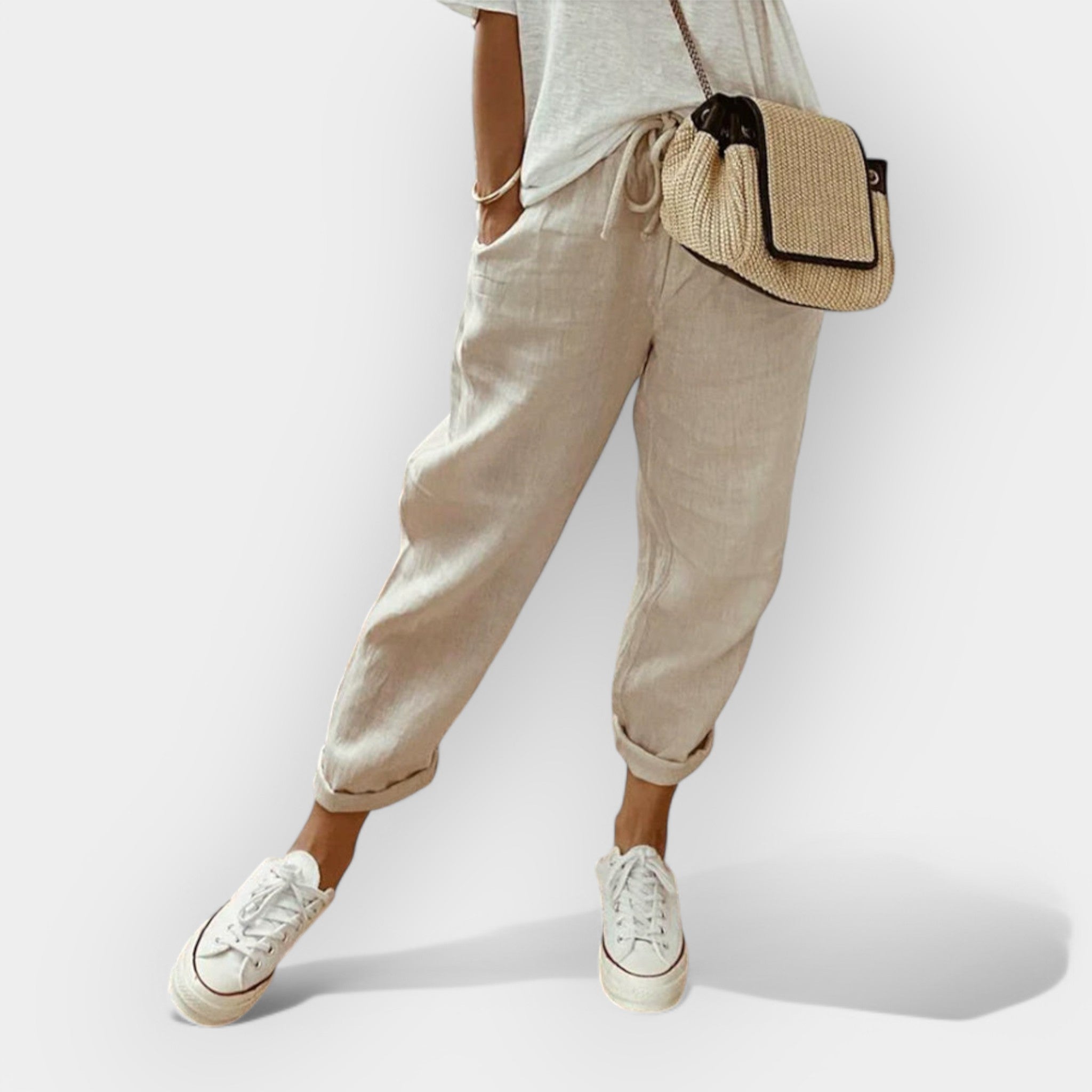 Leichte Damen Leinenhose für Elegante Anlässe