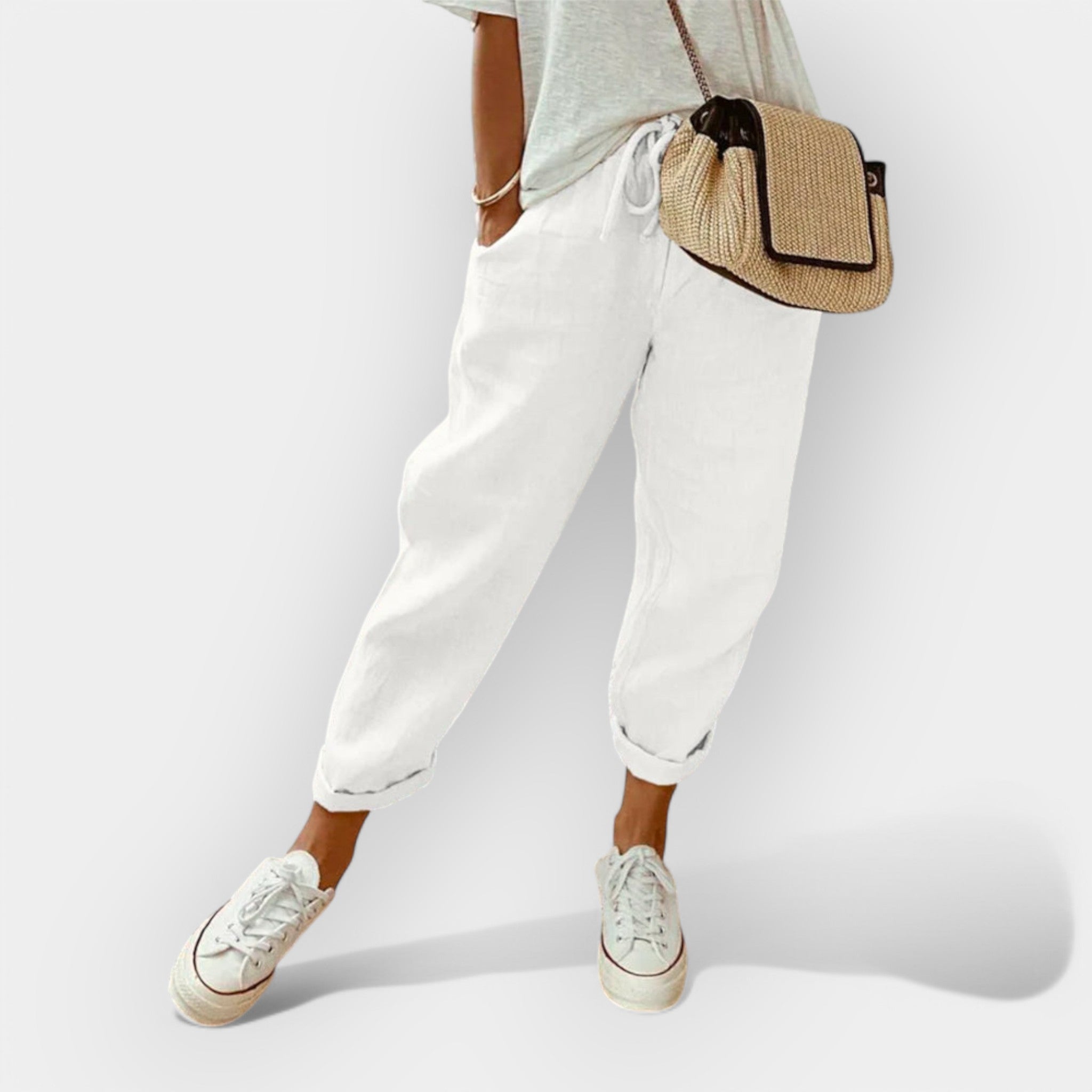 Leichte Damen Leinenhose für Elegante Anlässe