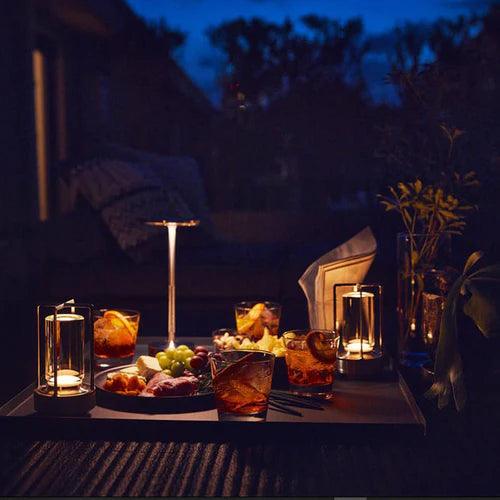 Kabellose Tischlampe Nordic Light wiederaufladbar USB, aus Metall und dimmbar für eine individuelle Atmosphäre