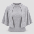 Strickpullover mit Cape
