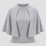 Strickpullover mit Cape