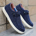 Herren Loafer: Leichte Canvas Slipper, elastischer Komfort