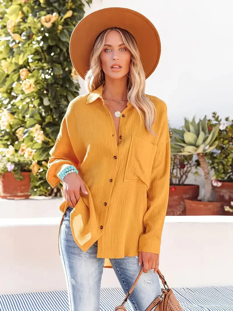 Locker geschnittene Bluse für Damen 2