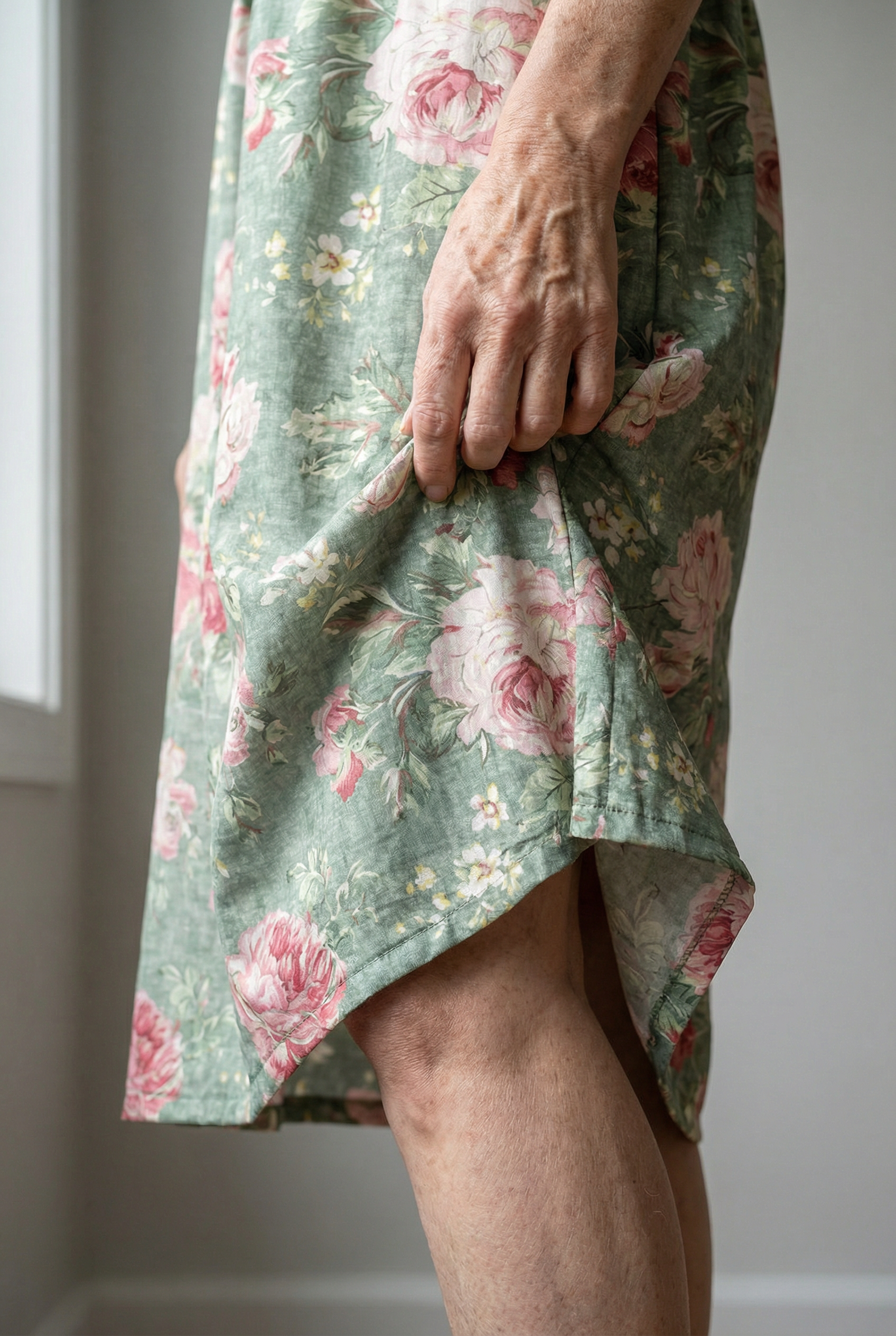 Elegantes Vintage-Blümchen-Kleid für alle Anlässe Damen