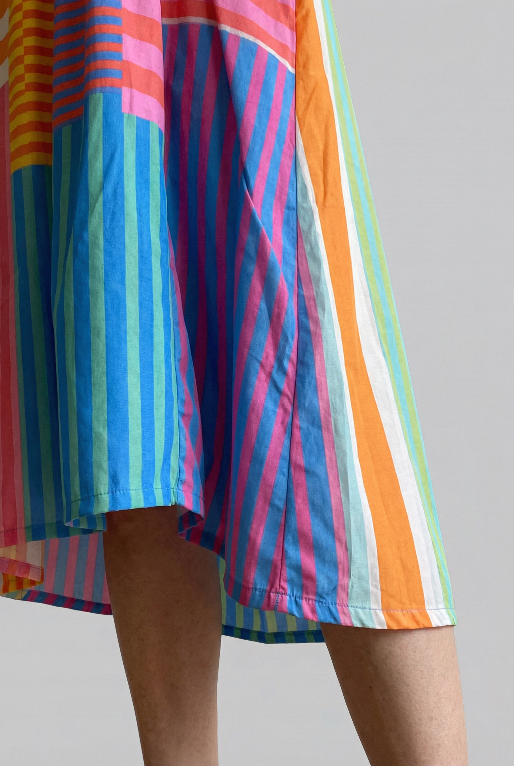 Bunte Patchwork-Maxikleid für einen trendigen und einzigartigen Stil