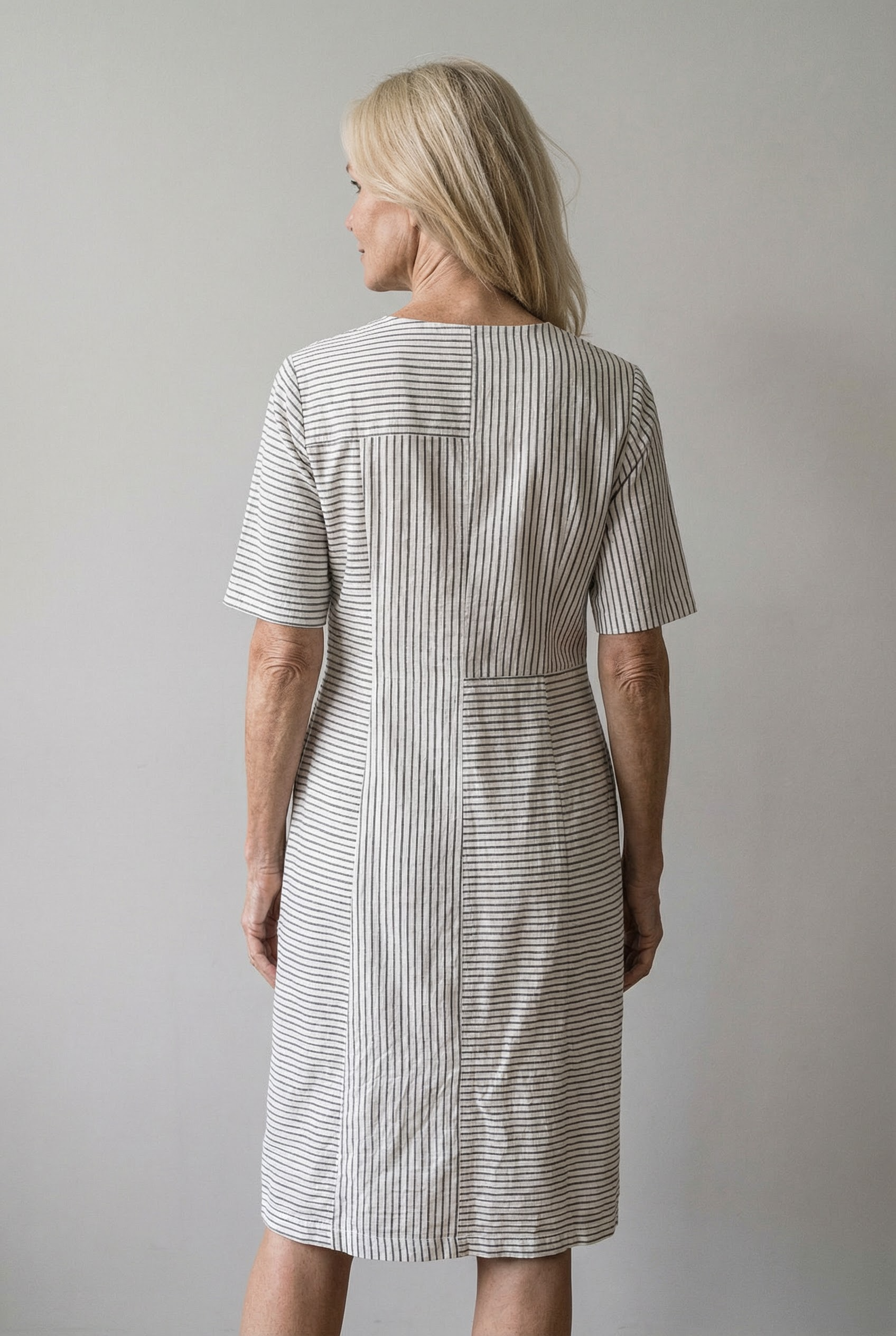 Elegant und Bequeme Gestreifte Kleid für Alle Anlässe Damen
