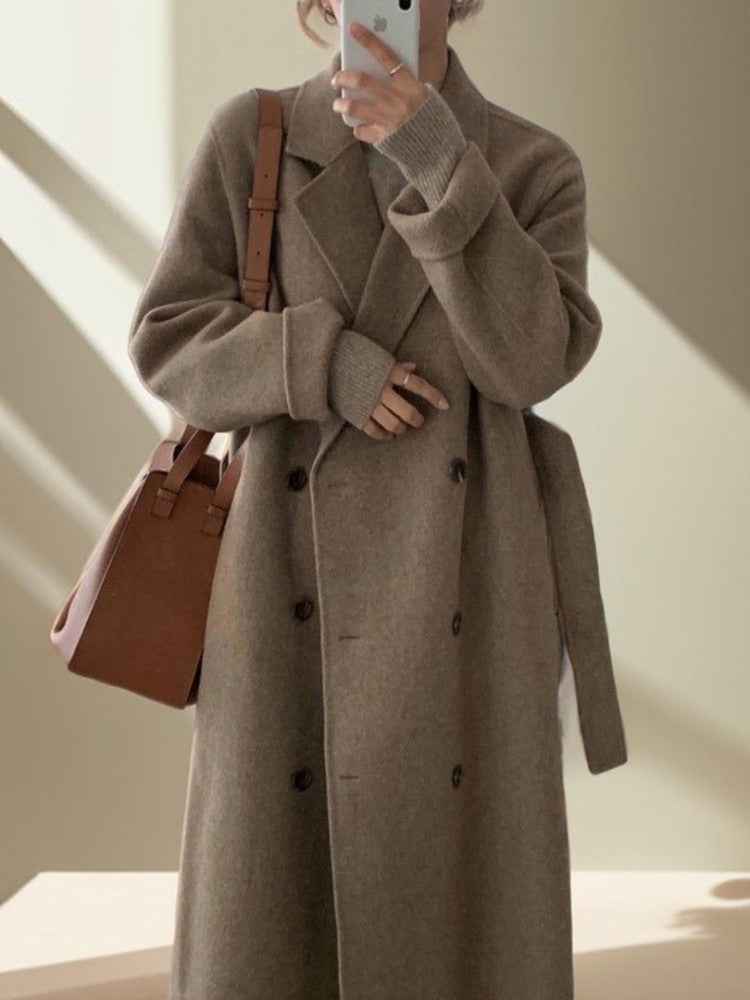 Karen | Eleganter langer Mantel für einen anspruchsvollen Look