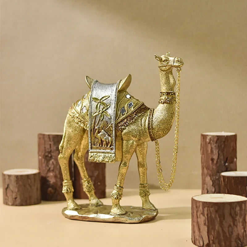 Elegante Arabische Kamel-Skulptur - Luxuriöses und Raffiniertes Kunstwerk