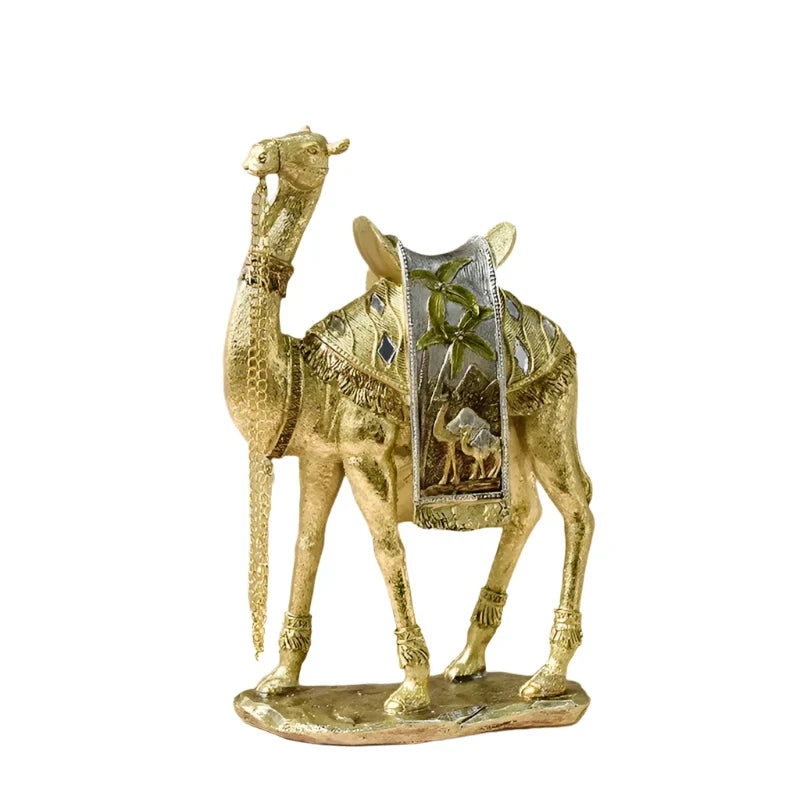 Elegante Arabische Kamel-Skulptur - Luxuriöses und Raffiniertes Kunstwerk