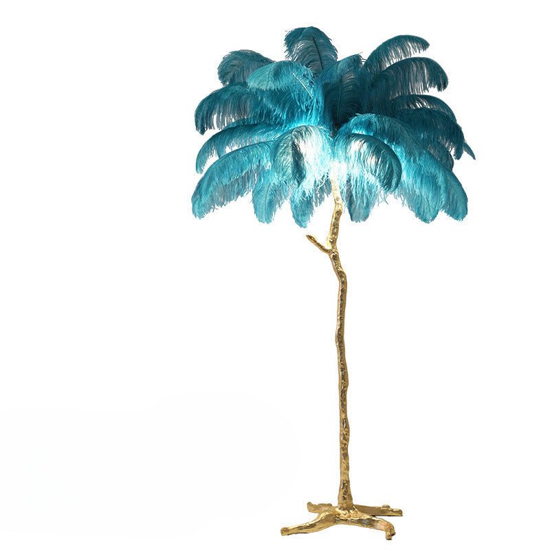 Nocturna Luxe Stehlampe mit eleganten Federakzenten für ein stilvolles Interieur