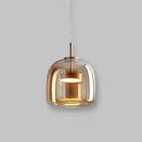 Luxus Glas & Metall Pendelleuchte - Elegante Hängeleuchte