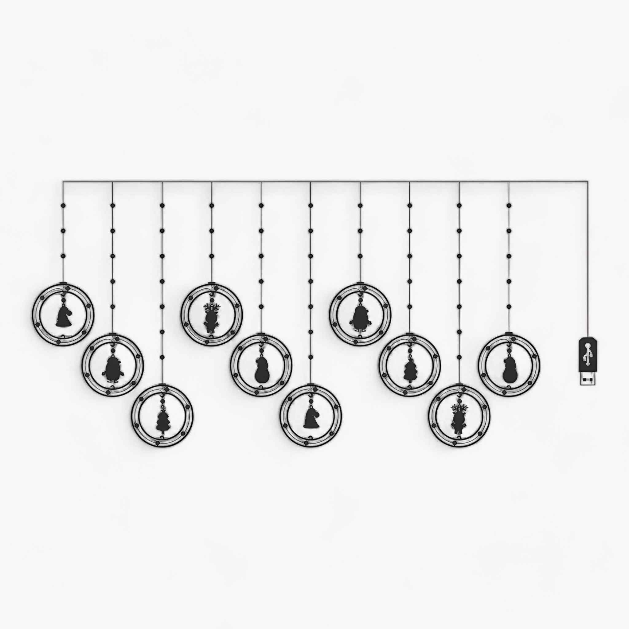 Santa | LED-Weihnachtsbeleuchtung - Schaffen Sie magische Weihnachtsstimmung mit festlichem Glanz