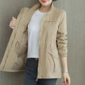 Komfortabel afslappet dames vintertrenchcoat