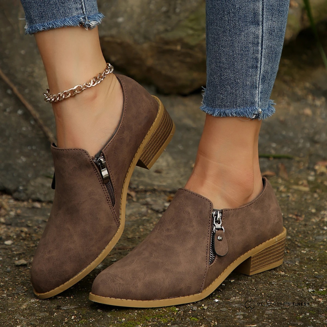 Schicke Bronte Orthopädische Reißverschluss-Stiefeletten für Komfort und Stil