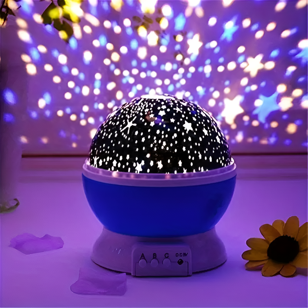 Vitala - Verzaubernder Sternprojektor Nachtlampe mit Flexiblem Drehbarem Himmel-Design für das Ultimative Schlaferlebnis