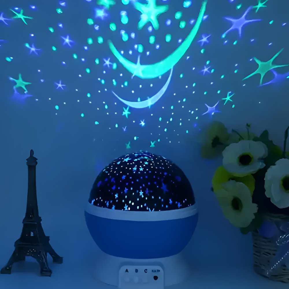 Vitala - Verzaubernder Sternprojektor Nachtlampe mit Flexiblem Drehbarem Himmel-Design für das Ultimative Schlaferlebnis