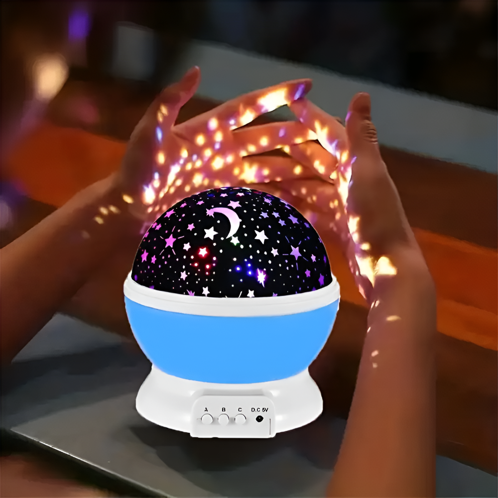 Vitala - Verzaubernder Sternprojektor Nachtlampe mit Flexiblem Drehbarem Himmel-Design für das Ultimative Schlaferlebnis