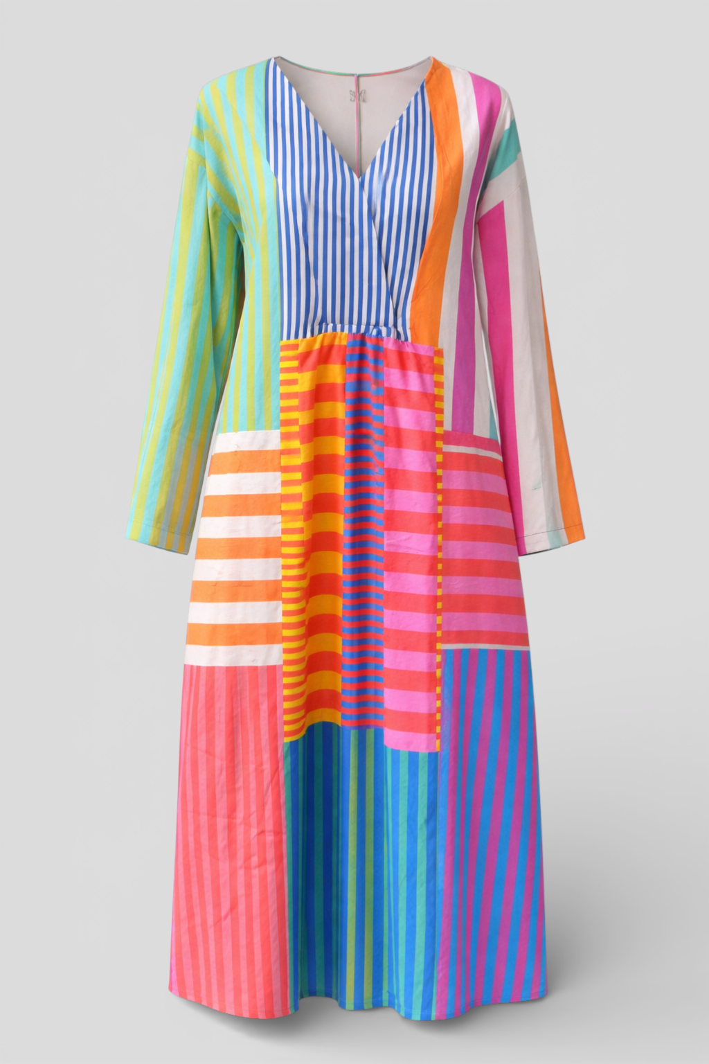 Bunte Patchwork-Maxikleid für einen trendigen und einzigartigen Stil