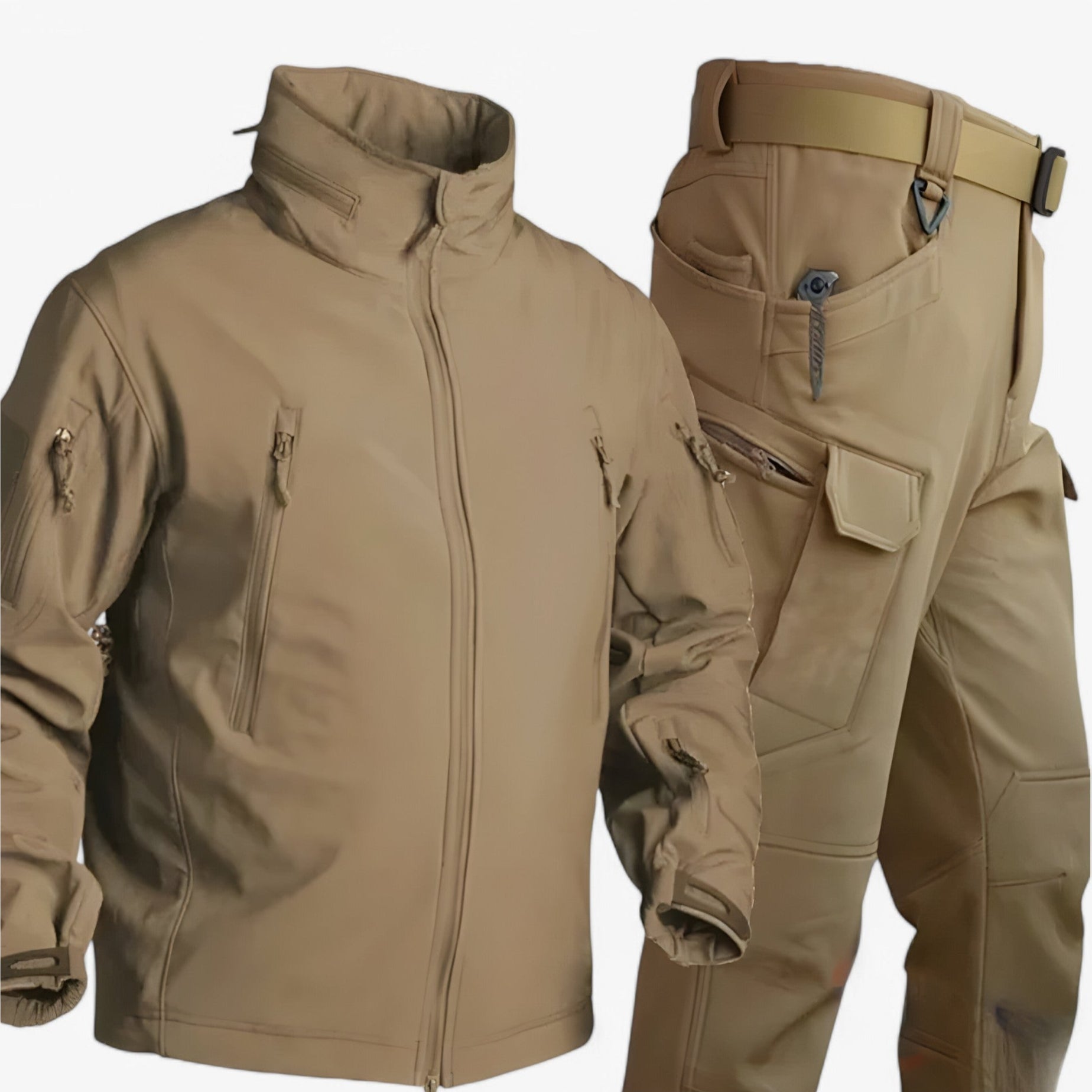 Männer Wasserdichte Fleecejacke und Hose 2