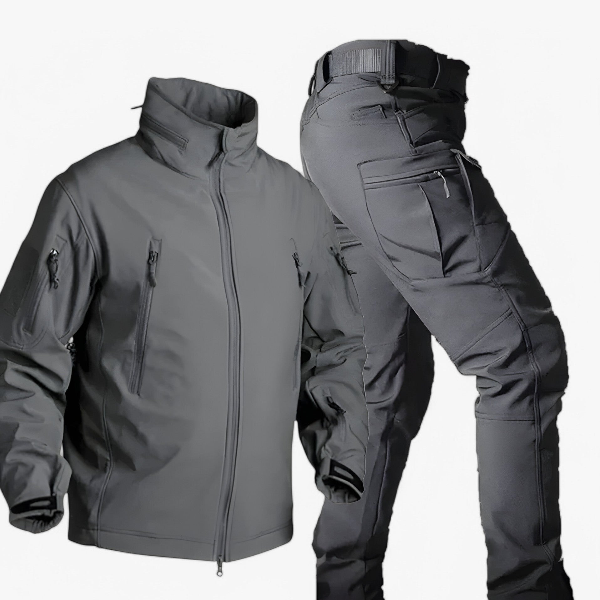 Männer Wasserdichte Fleecejacke und Hose 4
