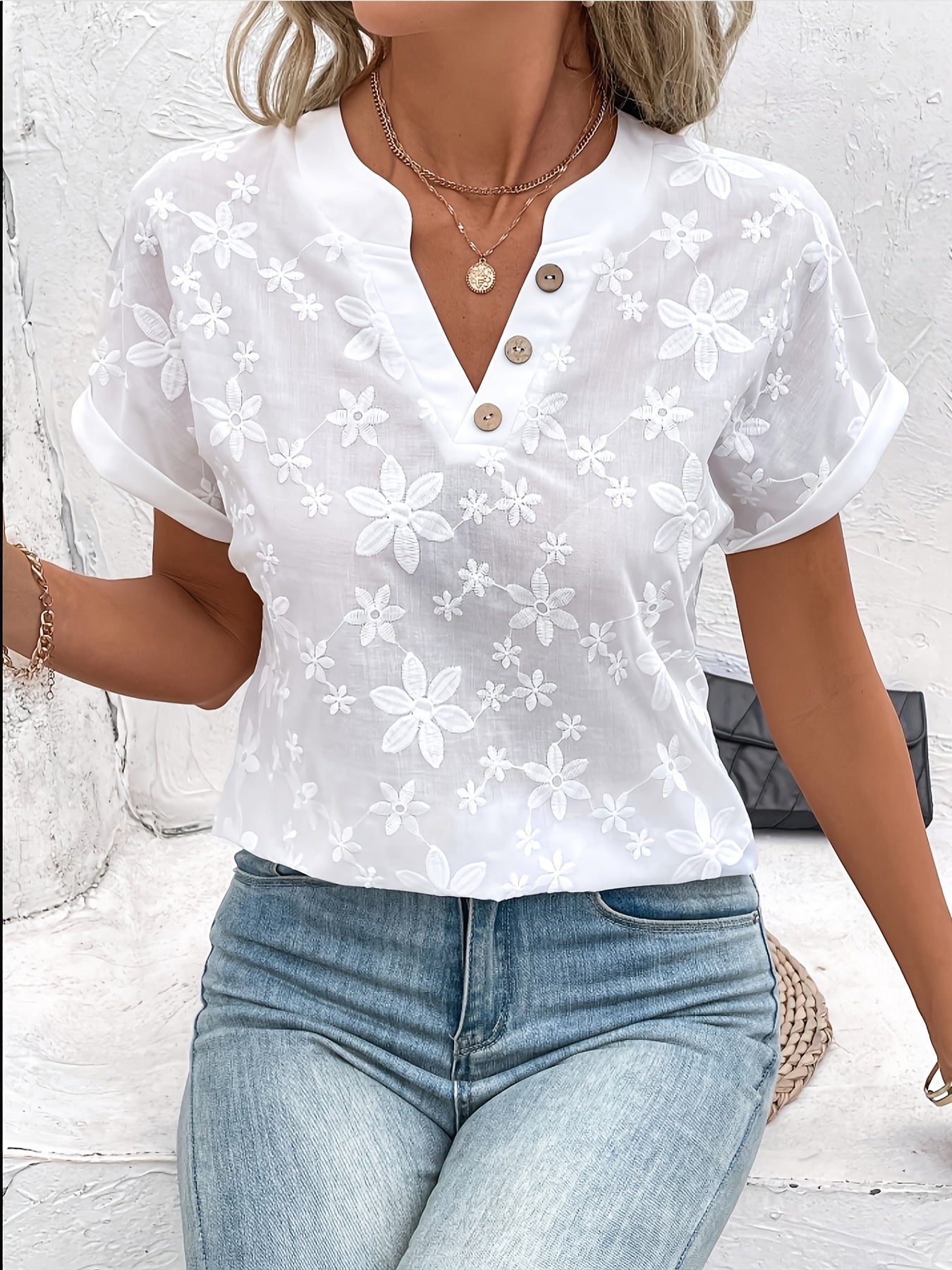 Marlene – Bestickte Bluse 1