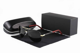 Herren Sonnenbrille Pilotenstil Polarisiert, Leichter Metallrahmen