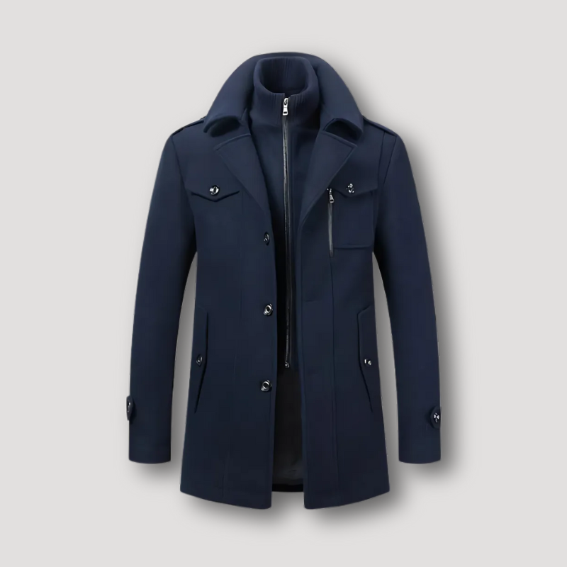 LEIGHTON - Zweiteiliges Militär-Wintermantel für einen robusten und eleganten Stil