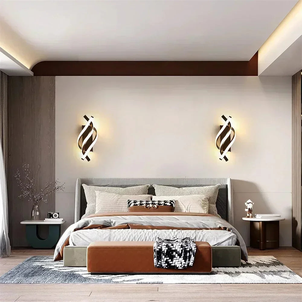 TwistBeam | Moderne spiralwandlampe für elegante Dekoration