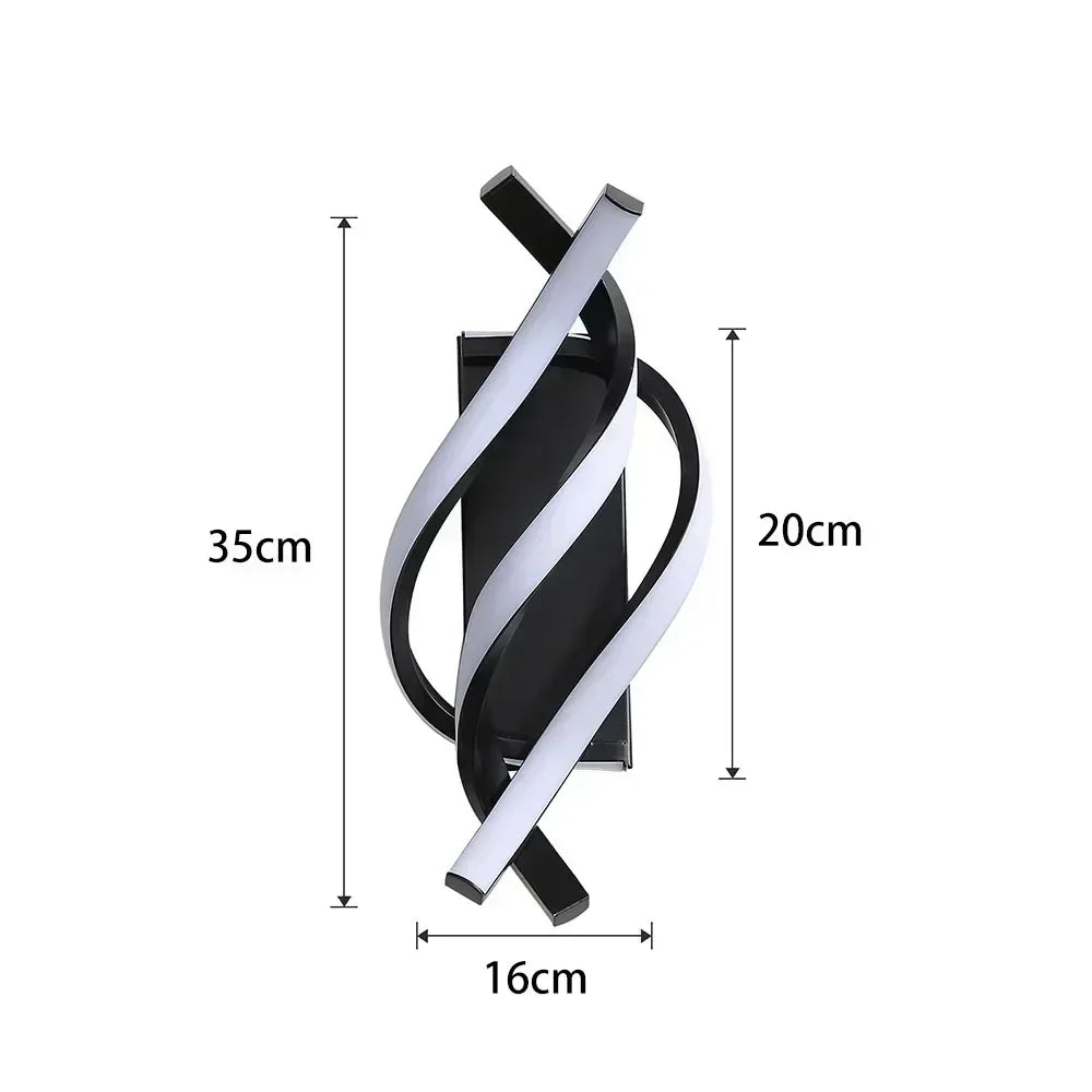 TwistBeam | Moderne spiralwandlampe für elegante Dekoration