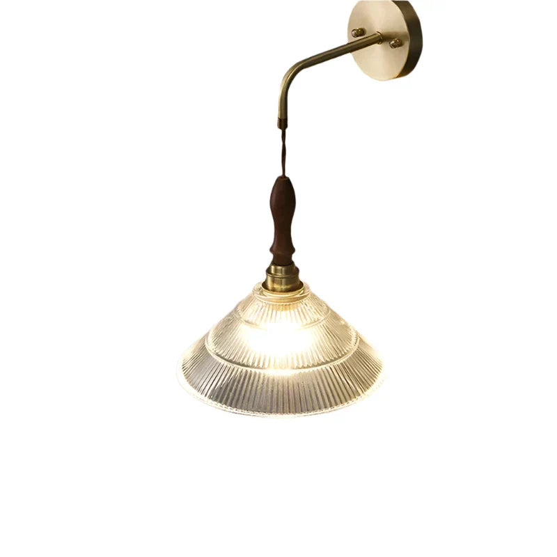 Eleganter Holz-Schirm für Lampen WoodLux für eine retro Beleuchtungsatmosphäre