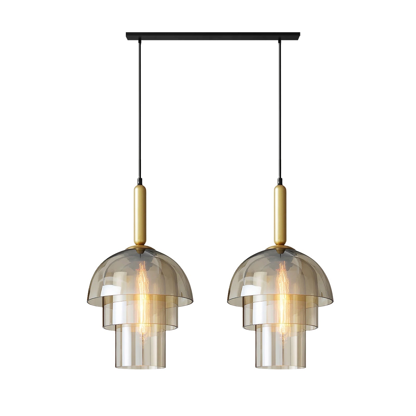 Doma - Moderne Pendelleuchte im Dome-Design mit Zeitgenössischer Beleuchtung und Verstellbarem Kabel