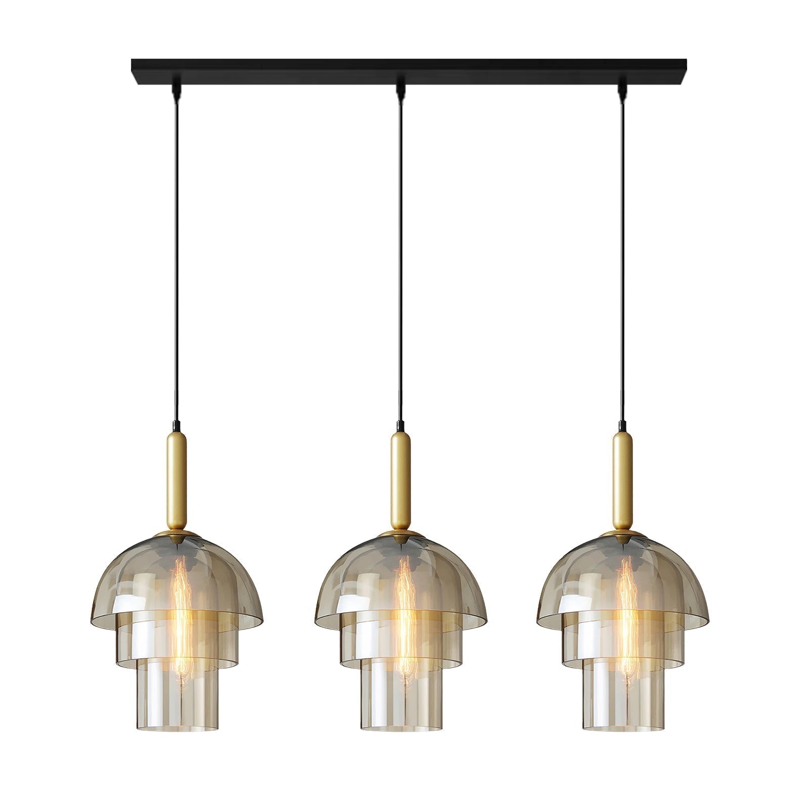 Doma - Moderne Pendelleuchte im Dome-Design mit Zeitgenössischer Beleuchtung und Verstellbarem Kabel