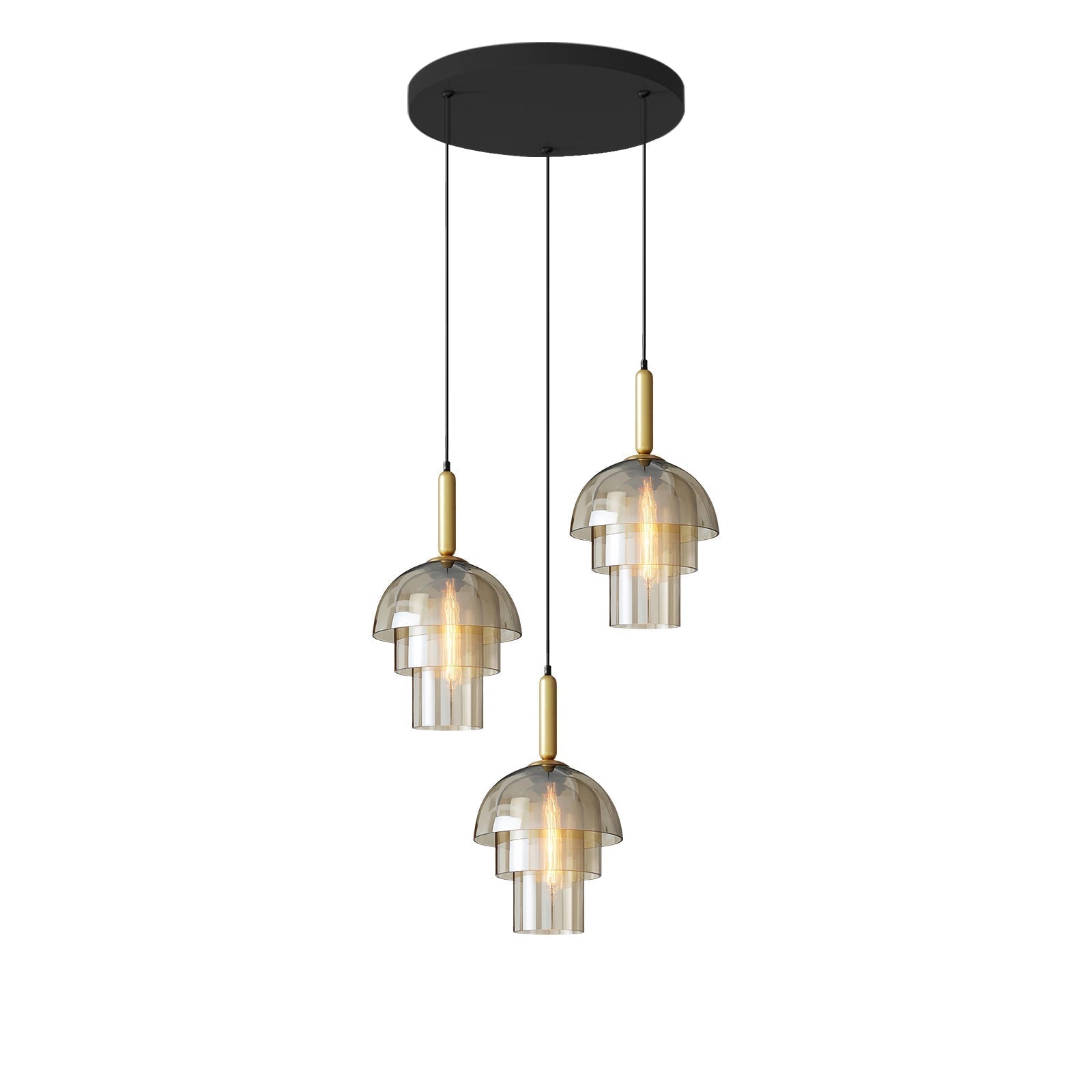 Doma - Moderne Pendelleuchte im Dome-Design mit Zeitgenössischer Beleuchtung und Verstellbarem Kabel