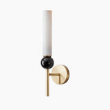 Moderne Marmor Wandleuchte in Gold oder Schwarz