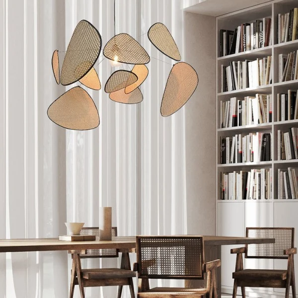 Moderne Pendelleuchte mit Cannage-Design 1