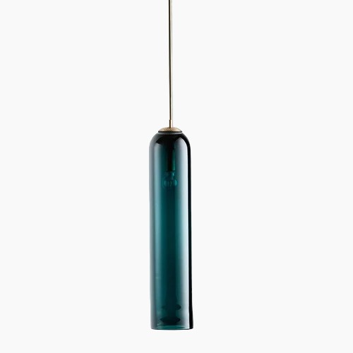 Moderne Pendelleuchte mit Glaskuppel 0