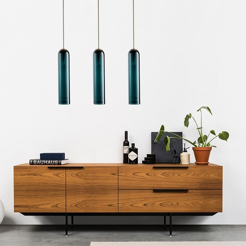 Moderne Pendelleuchte mit Glaskuppel 3