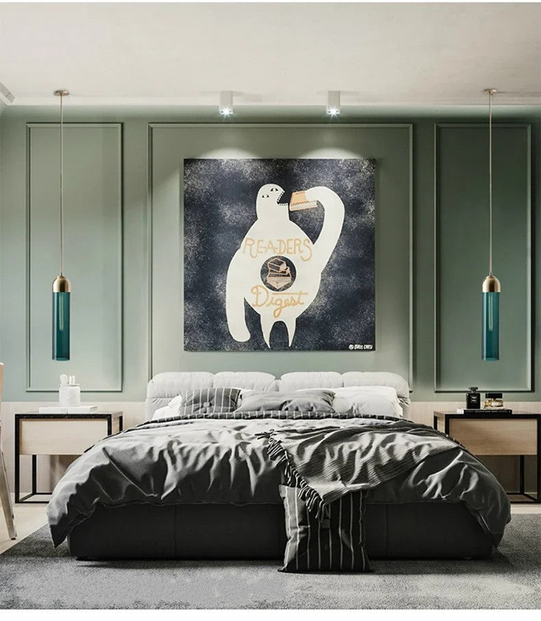 Moderne Pendelleuchte mit Glaskuppel 6