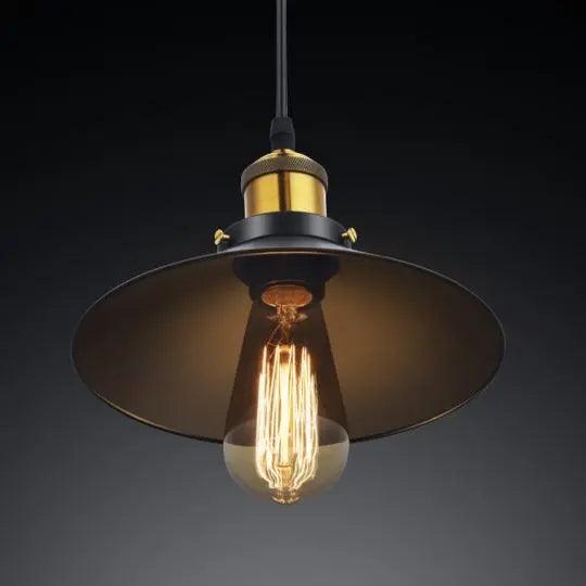 Moderne Pendelleuchte mit Schwarz-Gold Finish 6