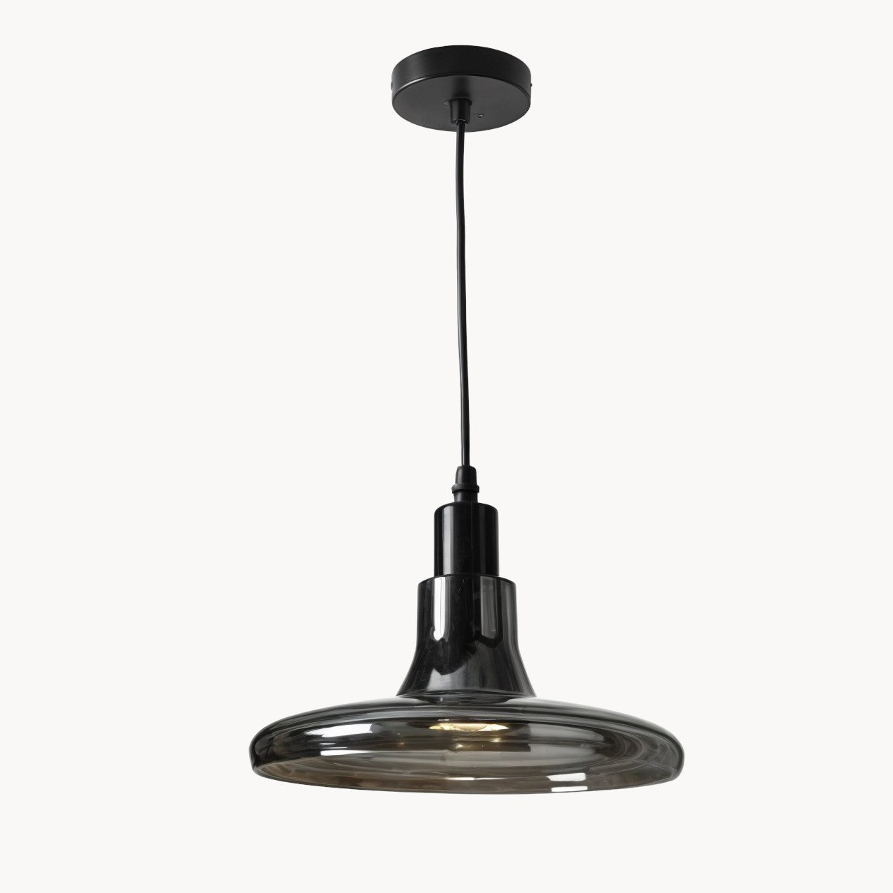 Moderne Rauchglas Pendelleuchte 0