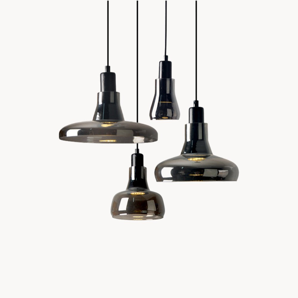 Moderne Rauchglas Pendelleuchte 1