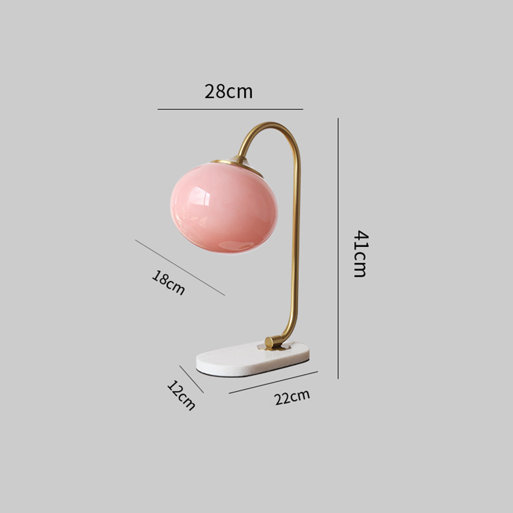 Moderne Tischlampe aus Metall und Glas 5