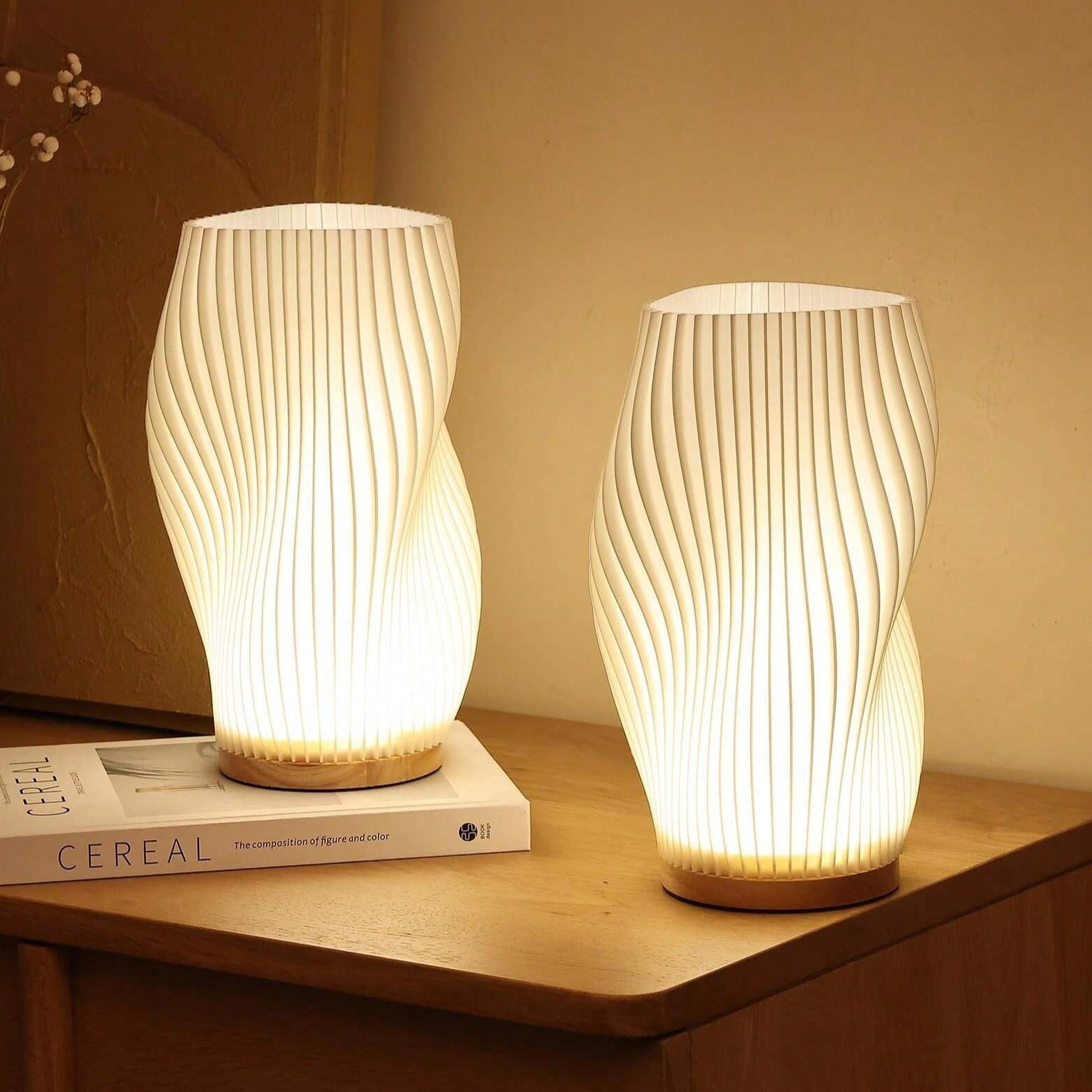 Moderne Wavecrest Lampe mit Dimmfunktion 1