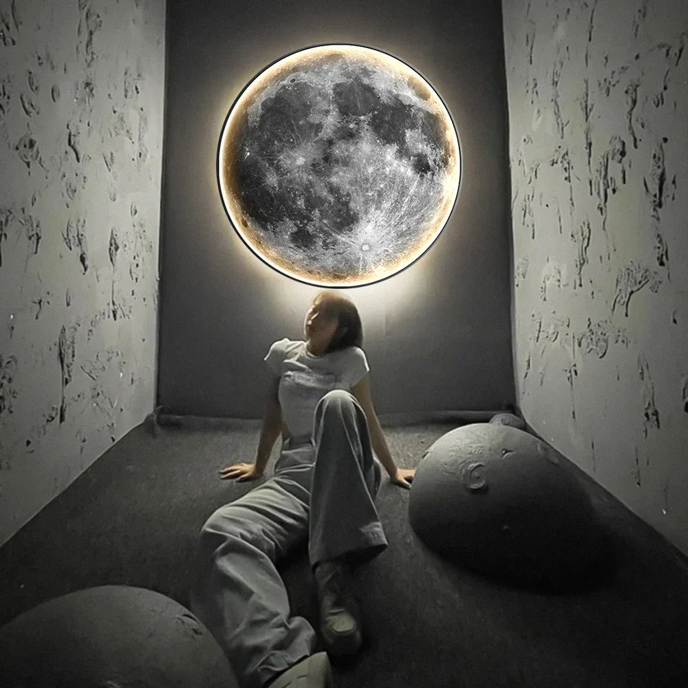LunaLux - LED-Wandleuchte Eclipse Mond für eine magische Atmosphäre