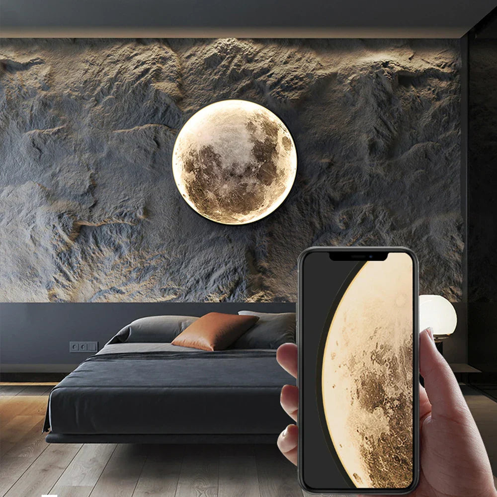 LunaLux - LED-Wandleuchte Eclipse Mond für eine magische Atmosphäre