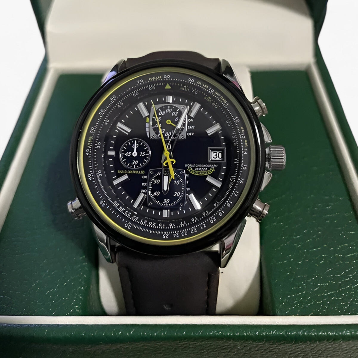 Uhr Chronograph Herr MultiSteel 42mm, Stahl Silber, Zifferblatt Blau Elegant