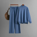 Ava™ - Eleganter langärmeliger Pullover und gerade geschnittene Hose für einen stilvollen Look