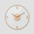 Geräuschlose Design-Wanduhr - Acryl & Holz